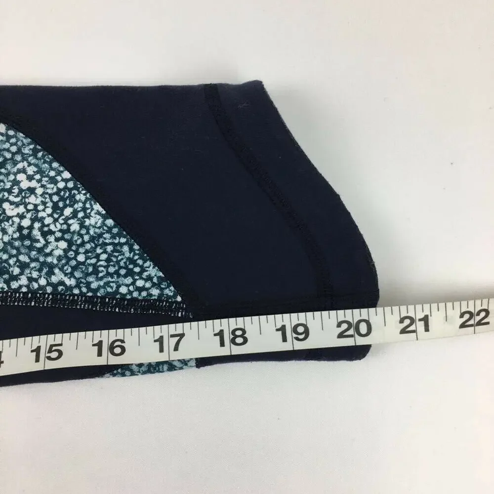 Lululemon Wunder Under Crop *Full-On Luon Blue Camo Camouflage Low Rise Size 2